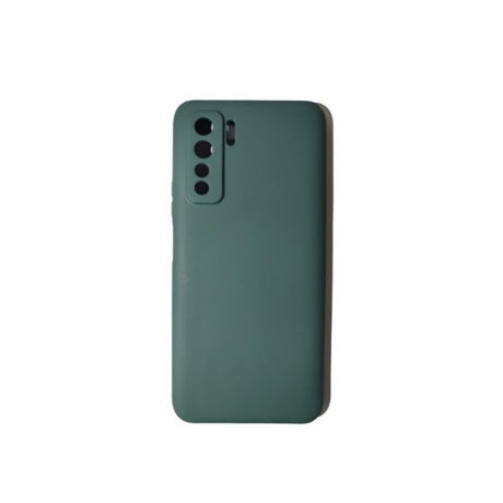 Husa protectie Flippy compatibila cu Huawei P40 Lite 5G Liquid Silicone Case Verde - vivimall.ro