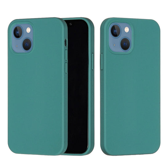 Husa protectie Vivimall compatibila cu Huawei P40 Lite E Liquid Silicone Case Verde - vivimall.ro