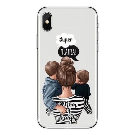 Husa protectie, Flippy, compatibila cu Samsung A52 Glass print Super Mom Multicolor - vivimall.ro