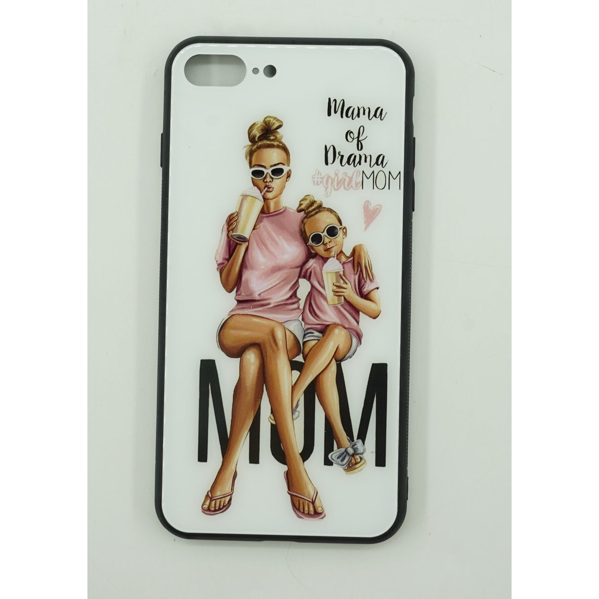Husa protectie,Flippy, compatibila cu Samsung A72 Glass print Mama of Drama Multicolor - vivimall.ro