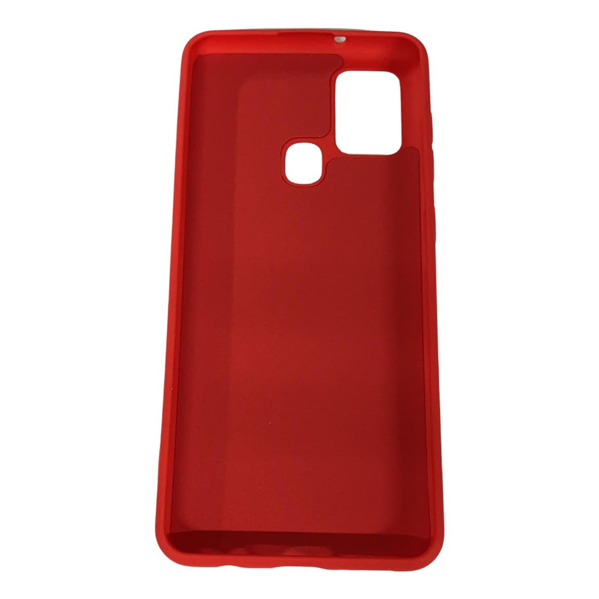 Husa protectie Flippy compatibila cu Samsung Galaxy A21S Liquid Silicone Case Rosu - vivimall.ro