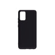 Husă silicon lichid neagră pentru Samsung Galaxy A51 4G, vedere frontală, model Liquid Silicone Case