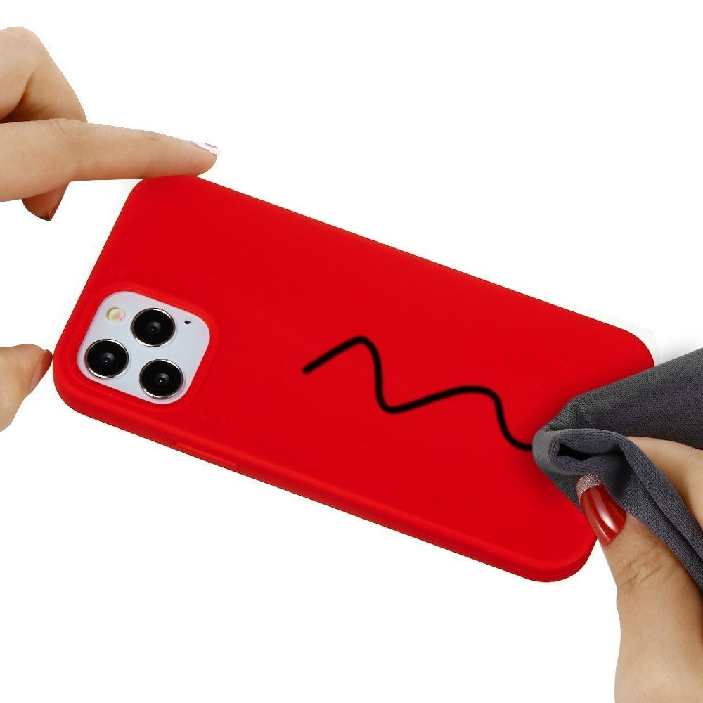 Husa protectie Flippy compatibila cu Samsung Galaxy A51 4G Liquid Silicone Case Rosu - vivimall.ro