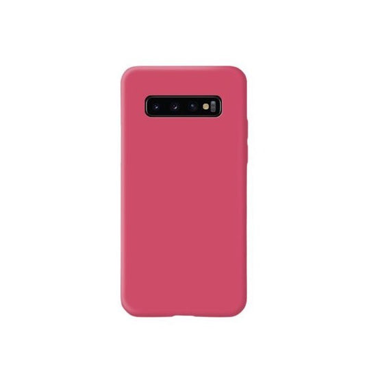 Husa protectie Vivimall compatibila cu Samsung Galaxy S10 E Liquid Silicone Case Fuchsia - vivimall.ro
