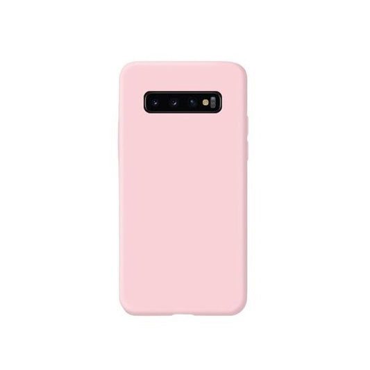 Husa protectie Vivimall compatibila cu Samsung Galaxy S10 E Liquid Silicone Case Roz - vivimall.ro
