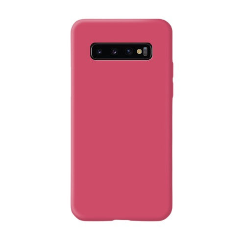 Husa protectie Flippy compatibila cu Samsung Galaxy S10 Liquid Silicone Case Fuchsia - vivimall.ro