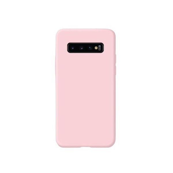 Husa protectie Flippy compatibila cu Samsung Galaxy S10 Liquid Silicone Case Roz - vivimall.ro