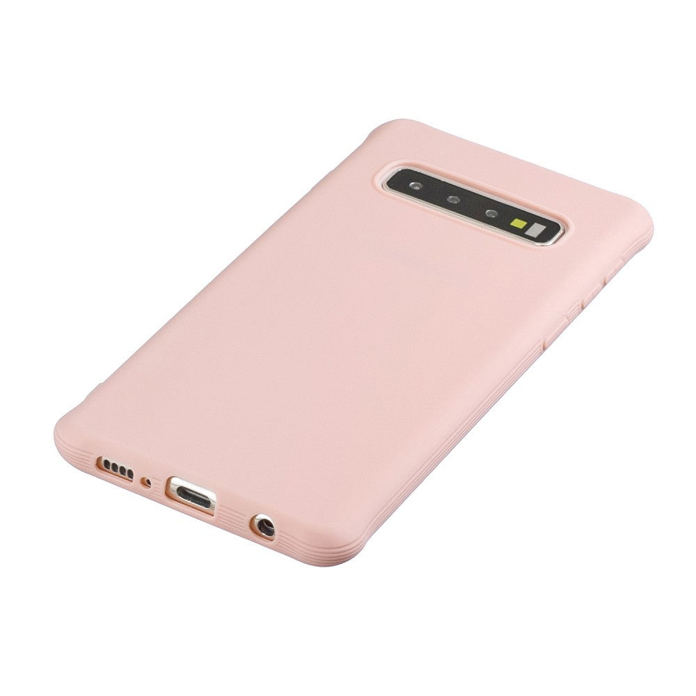 Husa protectie Flippy compatibila cu Samsung Galaxy S10 Plus Matte Tpu Roz - vivimall.ro