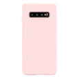 Husă Samsung Galaxy S10e Matte TPU roz, vedere frontală, design subțire anti-amprentă