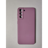 Husa protectie Flippy compatibila cu Samsung S21 5G Liquid Silicone Case Mov - vivimall.ro