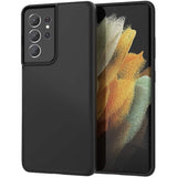 Husa protectie Flippy compatibila cu Samsung S21 5G Liquid Silicone Case Negru - vivimall.ro