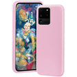 Husa protectie Vivimall compatibila cu Samsung S21 5G Liquid Silicone Case Roz - vivimall.ro