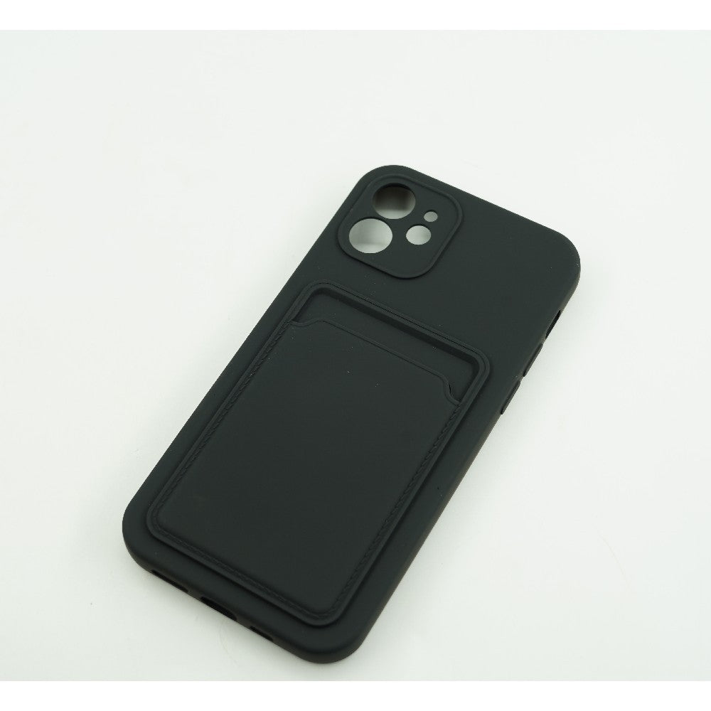 Husa protectie Flippy cu suport card compatibila cu Apple iPhone 11 Negru - vivimall.ro