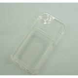 Husa protectie Flippy cu suport card compatibila cu Apple iPhone 12 Pro Transparent - vivimall.ro