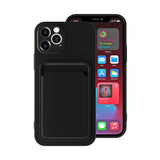Husa protectie Flippy cu suport card compatibila cu Apple iPhone 13 Negru - vivimall.ro