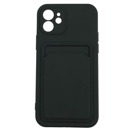 Husa protectie Vivimall cu suport card compatibila cu Huawei P Smart 2021 Negru - vivimall.ro