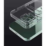 Husa protectie Flippy cu suport card compatibila cu Samsung Galaxy A02S Transparent - vivimall.ro