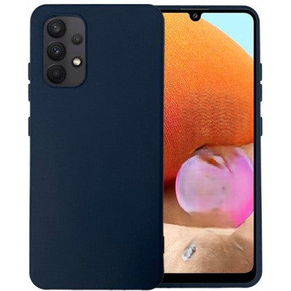 Husa de Protectie, Vivimall, pentru Samsung Galaxy A32 5G, din TPU + PC, cu Suport pentru Card, Albastru Inchis - vivimall.ro