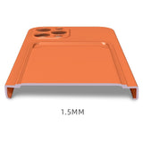 Husa protectie Flippy cu suport card compatibila cu Samsung Galaxy A32 5G Portocaliu - vivimall.ro