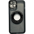 Husa protectie Vivimall pentru Apple iPhone 13 decupaj logo, magnetica, Protectie Camera, Negru - vivimall.ro
