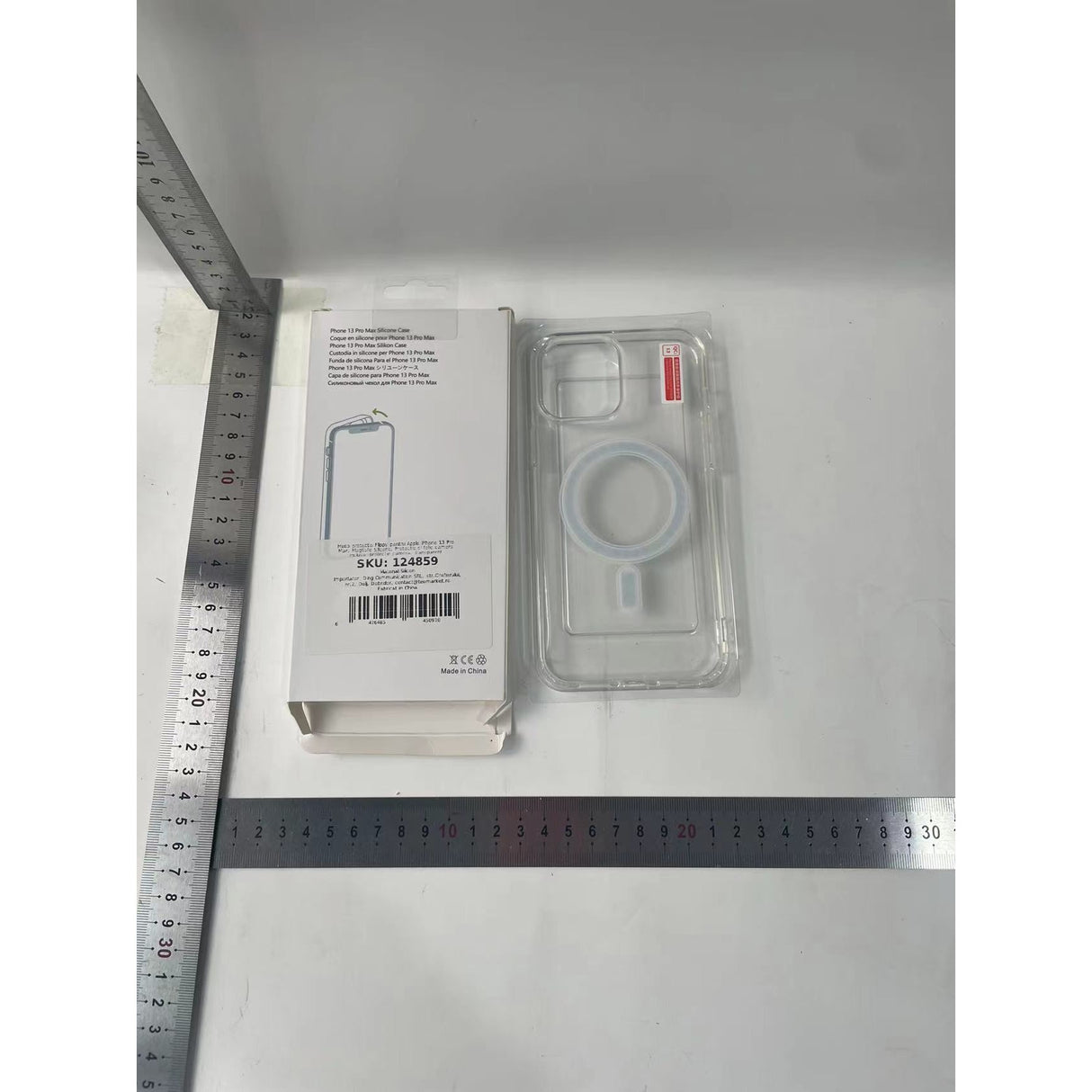 Husa protectie Flippy pentru Apple iPhone 13 Pro Max, MagSafe Silicone, Protectie si folie camera inclusa, protectie camera, Transparent - vivimall.ro