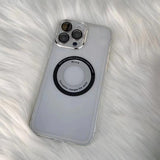 Husa protectie MagSafe TPU, Flippy, pentru iPhone 14 Pro, cu decupaj logo, Folie Sticla Camera, Transparent - vivimall.ro