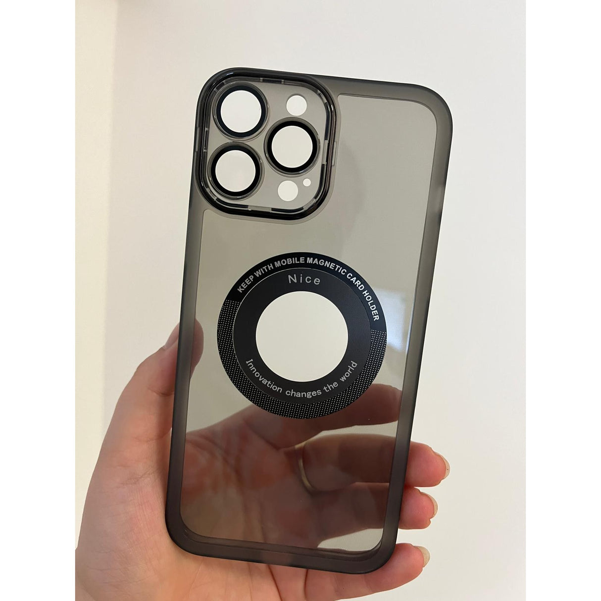 Husa protectie Flippy pentru Apple iPhone 14 Pro Max decupaj logo, magnetica, Protectie Camera, Negru - vivimall.ro