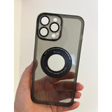 Husa protectie Flippy pentru Apple iPhone 14 Pro Max decupaj logo, magnetica, Protectie Camera, Negru - vivimall.ro