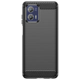 Husa de Protectie pentru Motorola Moto G13 / G23, Flippy, Protectie 360, din TPU cu element de Carbon, Anti Alunecare, 1.8 mm, Negru - vivimall.ro