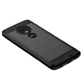 Detaliu textură anti-alunecare husă Motorola Moto G22 TPU carbon, grosime 1,8 mm, negru