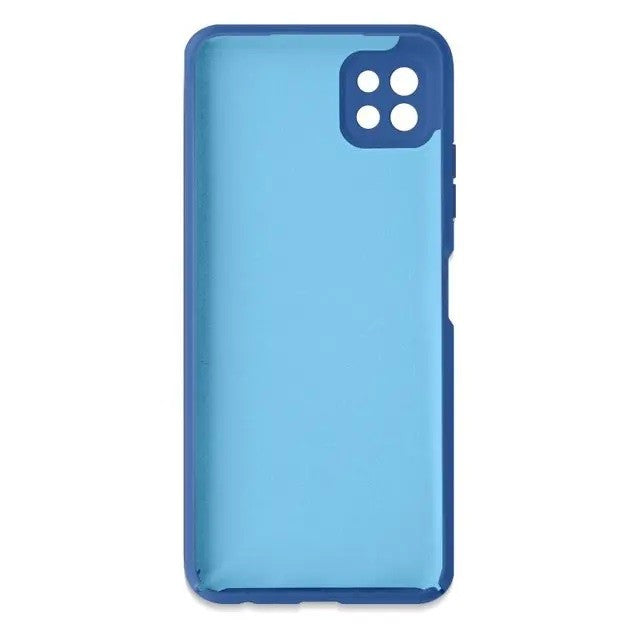 Husa protectie Flippy pentru Samsung A22 5G Liquid Silicone Albastru Inchis - vivimall.ro