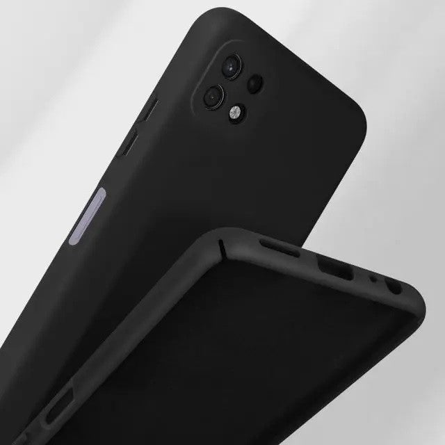 Husa protectie Flippy pentru Samsung A22 5G Liquid Silicone Negru - vivimall.ro