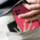 Husa protectie Flippy pentru Samsung A22 5G Liquid Silicone Roz Fuchsia/Roz - vivimall.ro