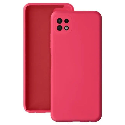 Husa protectie Vivimall pentru Samsung A22 5G Liquid Silicone Roz Fuchsia/Roz - vivimall.ro