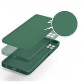 Husa protectie Flippy pentru Samsung A22 5G Liquid Silicone Verde - vivimall.ro
