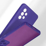 Husa protectie Flippy pentru Samsung A53 5G Liquid Silicone Mov - vivimall.ro