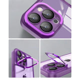 Husa protectie Flippy pentru Samsung A54 5G Electroplated cu  suport pentru camera, 1.5 mm grosime, protectie camera, Mov - vivimall.ro