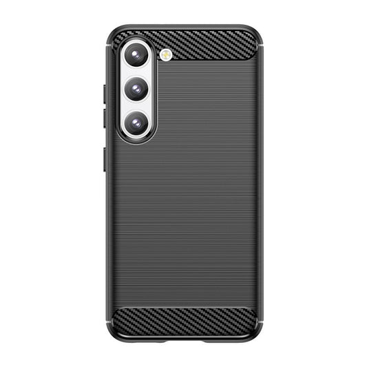 Husa Protectie, Vivimall, Husa de Protectie pentru Samsung Galaxy S24+, din TPU cu Element de Carbon, Negru - vivimall.ro