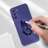Husa protectie Flippy pentru Samsung S21 FE Liquid Silicone Mov - vivimall.ro