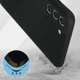 Husa protectie Flippy pentru Samsung S21 FE Liquid Silicone Negru - vivimall.ro