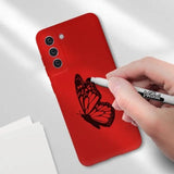 Husa protectie Flippy pentru Samsung S21 FE Liquid Silicone Rosu - vivimall.ro