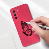 Husa protectie Flippy pentru Samsung S21 FE Liquid Silicone Fuchsia/Roz - vivimall.ro