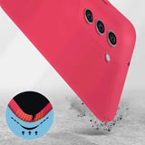 Husa protectie Flippy pentru Samsung S21 FE Liquid Silicone Fuchsia/Roz - vivimall.ro