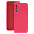 Husa protectie Vivimall pentru Samsung S21 FE Liquid Silicone Fuchsia/Roz - vivimall.ro