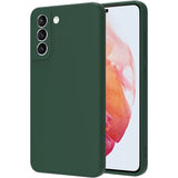 Husa protectie Flippy pentru Samsung S21 FE Liquid Silicone Verde - vivimall.ro