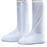 Protectie Incaltaminte pentru Ploaie si Noroi, Flippy, Impermeabila, Talpa Antiderapanta, cu Fermoar si Capsa, Inaltime 40 cm, Marime L 38-39, Alb - vivimall.ro