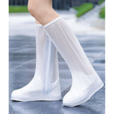 Protectie Incaltaminte pentru Ploaie si Noroi, Flippy, Impermeabila, Talpa Antiderapanta, cu Fermoar si Capsa, Inaltime 40 cm, Marime XXL 42-43, Alb - vivimall.ro