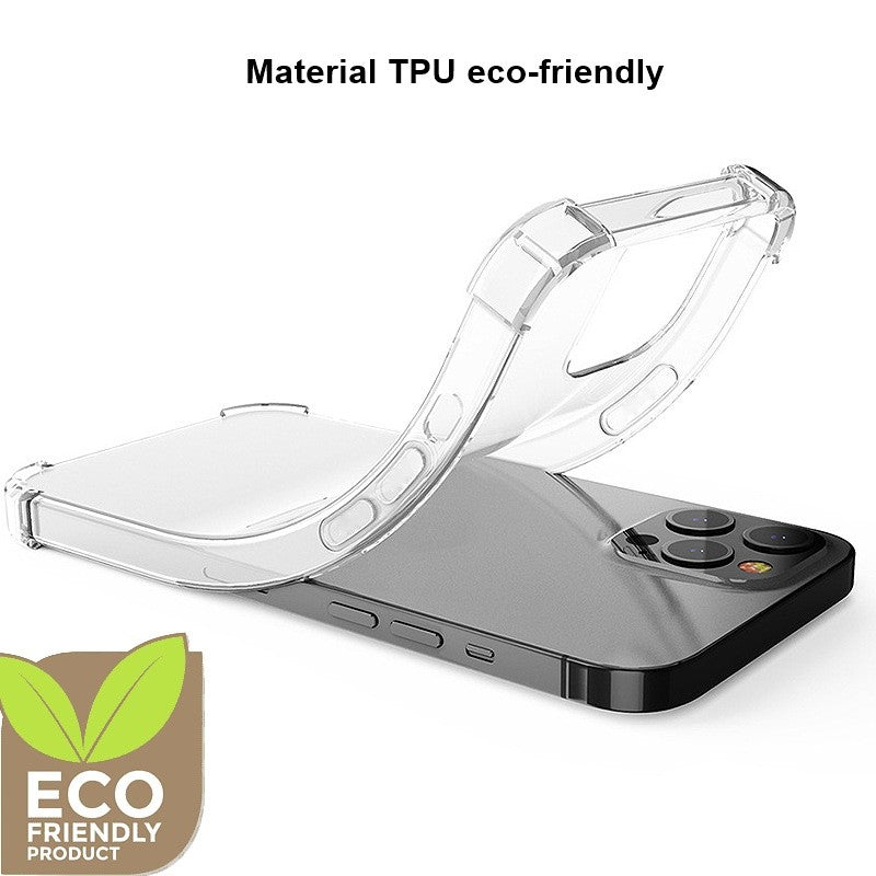 Husa protectie pentru Apple iPhone 15 Flippy, TPU, Antisoc, Protectie colturi, Rezistenta la impact, 1.5 mm, Transparenta - vivimall.ro