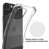 Husa protectie pentru Apple iPhone 15 Flippy, TPU, Antisoc, Protectie colturi, Rezistenta la impact, 1.5 mm, Transparenta - vivimall.ro