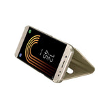 Husa Samsung A21S Flip Cover Oglinda Auriu - vivimall.ro